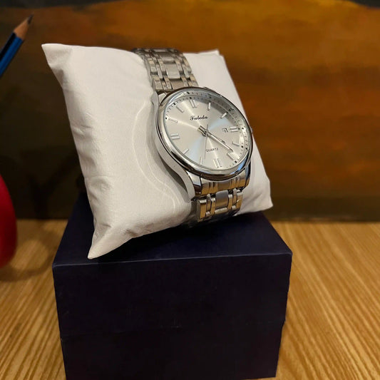 Faleda Silver Dial Men's Watch