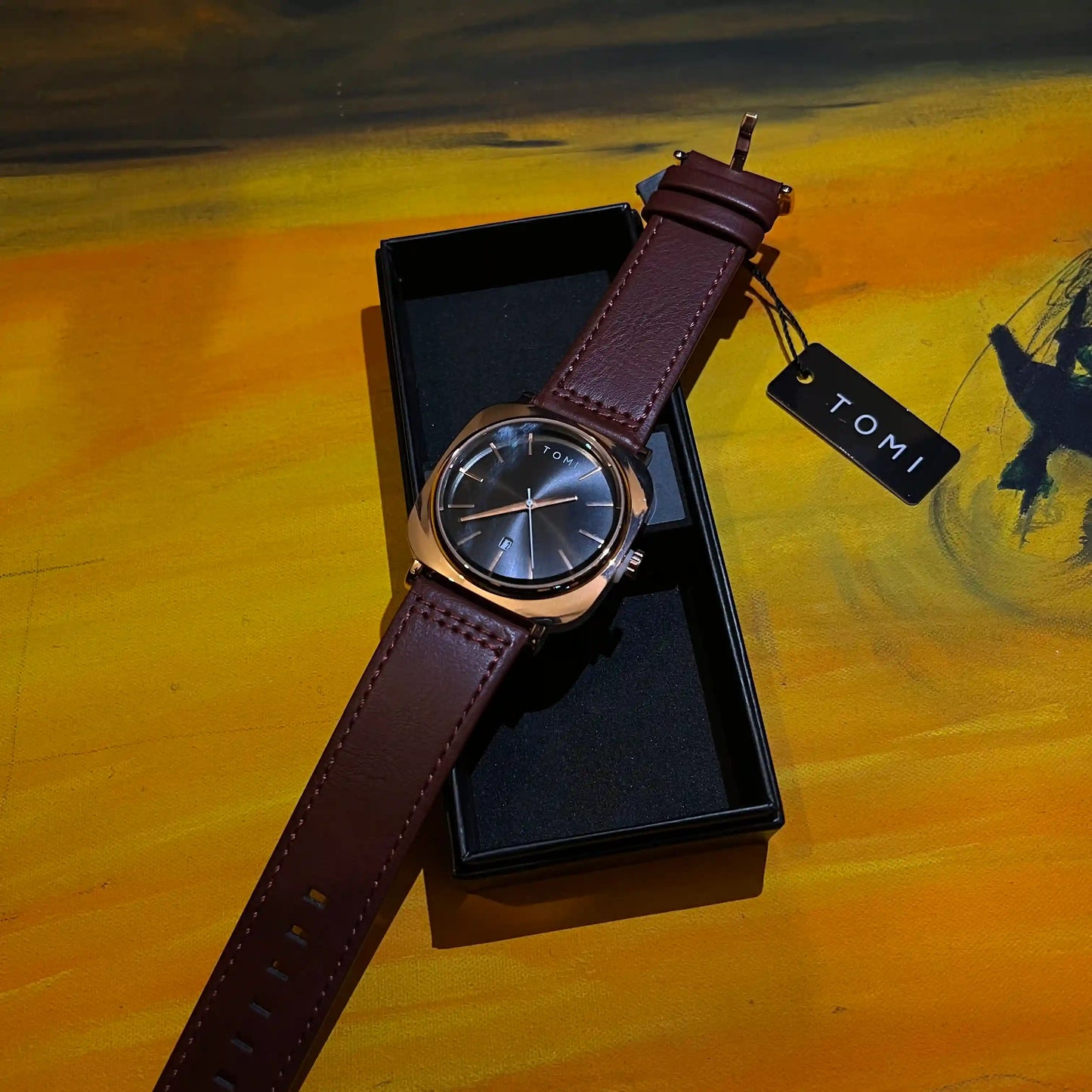 TOMI Square Dial Men's Watch